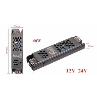LED แหล่งจ่ายไฟ บางมาก หม้อแปลงไฟเชิงเส้น 220V ถึงDC 12V 24V แถบไฟแบบบางเฉียบสลับแหล่งจ่ายไฟ