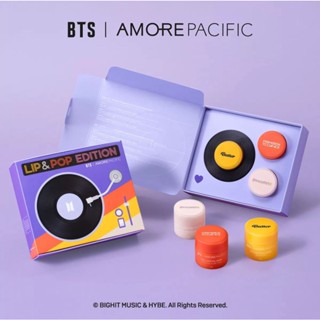 ใหม่ล่าสุด BTS Amore Pacific Lip Sleeping Mask &amp; Pop Edition (8g.X3)