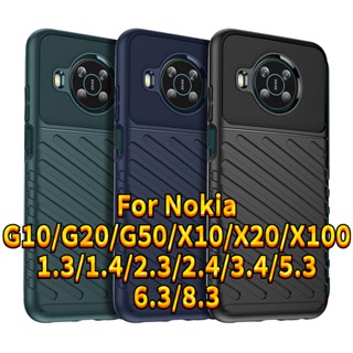 เคสโทรศัพท์มือถือ ซิลิโคนนิ่ม กันลื่น สําหรับ Nokia X100 G50 X10 X20 G20 Nokia8.3 5.3 2.3 1.3 2.4 3.4 5.4 6.3