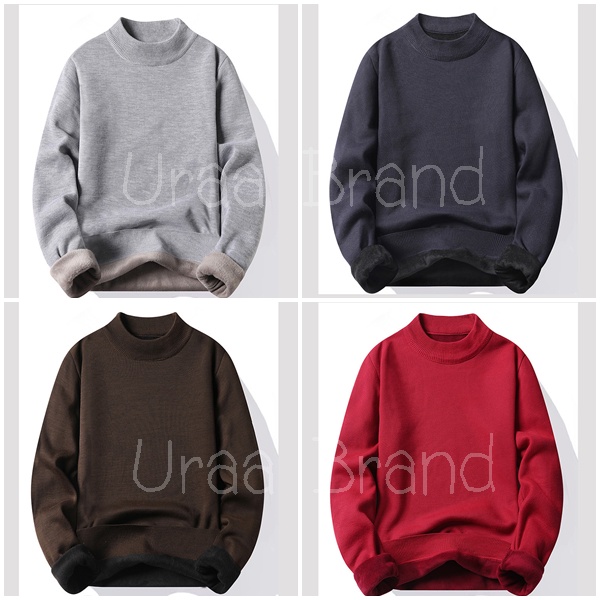 10 สี / อก 46-54 / เสื้อบุขนผู้ชาย เสื้อไหมพรม รุ่น Sweater Round Plus Oversize - MSS
