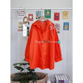 🔥Plussize🔥เสื้อคนอ้วน🔥Oversize Shirt อก 40”- 50