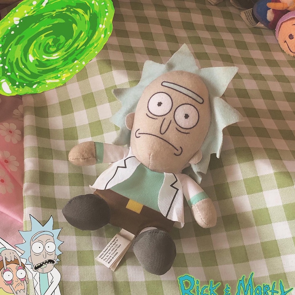 [Rick and Morty] ตุ๊กตา Rick จาก Rick and Morty ป้ายสวย ขนาด 6 นิ้ว สภาพดี