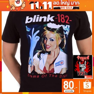 เสื้อวง Blink-182 บลิงก์-182 เสื้อคอกลม เสื้อยืดผู้ชาย เสื้อทัวร์ เสื้อวินเทจ RCM1730