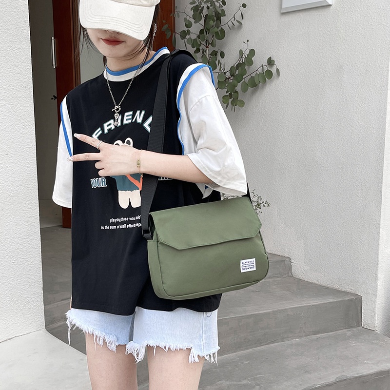 (HB-624) กระเป๋าสะพายข้าง ผ้าแคนวาสแฟชั่น ผู้ชาย งานสวย ใส่ของได้เยอะ