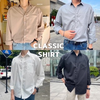 แหล่งขายและราคาAbout Boy CLASSIC SHIRT เสื้อเชิ้ตผู้ชาย สไตล์เกาหลีอาจถูกใจคุณ