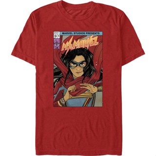 Ms. Marvel Comic Book Cover Marvel Comics T-Shirt เสื้อครอปสายฝอ เสื้อยืด