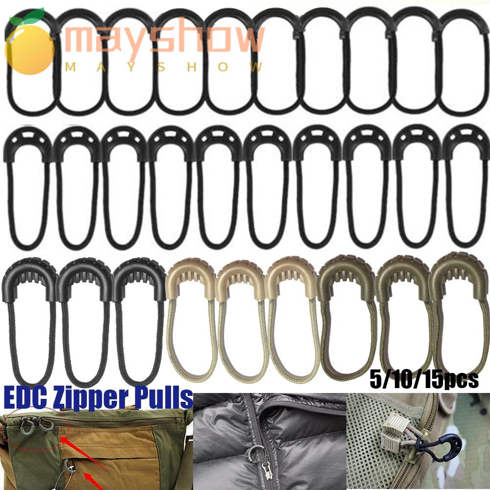 MAYSHOW 51015pcs Outdoor tools Zipper Pull Travel Clothing Zip Puller ...