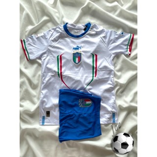 ชุดบอลทีมชาติ Italy (White) เสื้อบอลและกางเกงบอลผู้ชาย ปี 2022-2023 ใหม่ล่าสุด