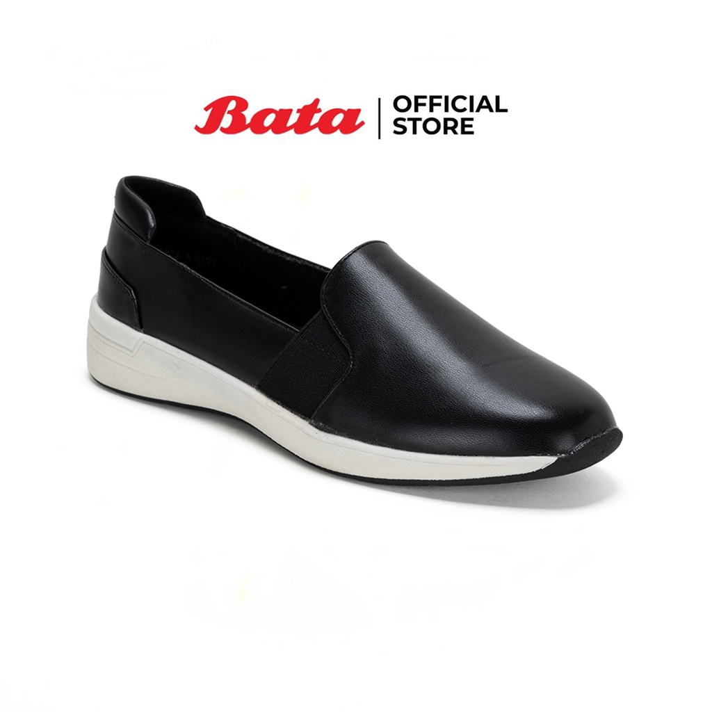 Bata บาจา รองเท้า Slip On รองเท้าลำลองแบบสวม แฟชั่นใส่สบาย ยืดหยุ่นสูง Sneakers สำหรับผู้หญิง รุ่น GYM สีดำ รหัส 5516827