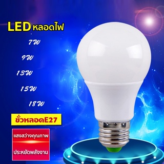 หลอดไฟ LED SlimBulb light ใช้ไฟฟ้า220V หลอดไฟขั้วเกลียว ขั้ว E27 3W5W7W9W12W15W18W25W