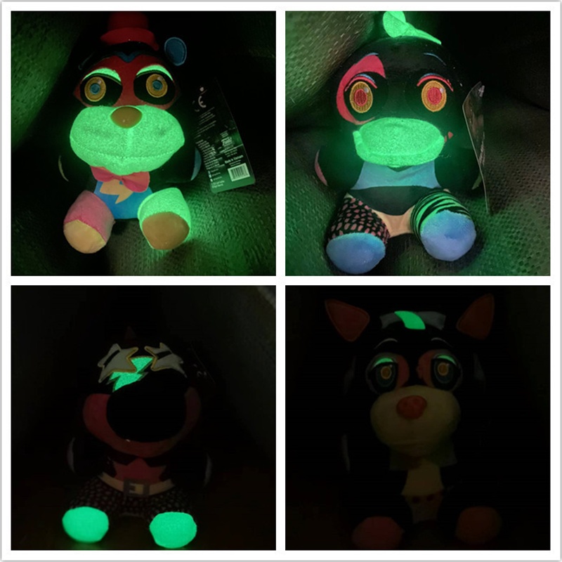 20cm Luminous Five Nights At Freddy's  Bear Crocodile Duck Fox Soft Stuffed Plush Toys FNAF Plushie 