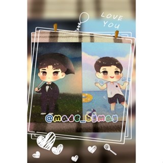 พร้อมส่ง !! โปสการ์ด FanArt Yibo XiaoZhan เคลือบกลิตเตอร์