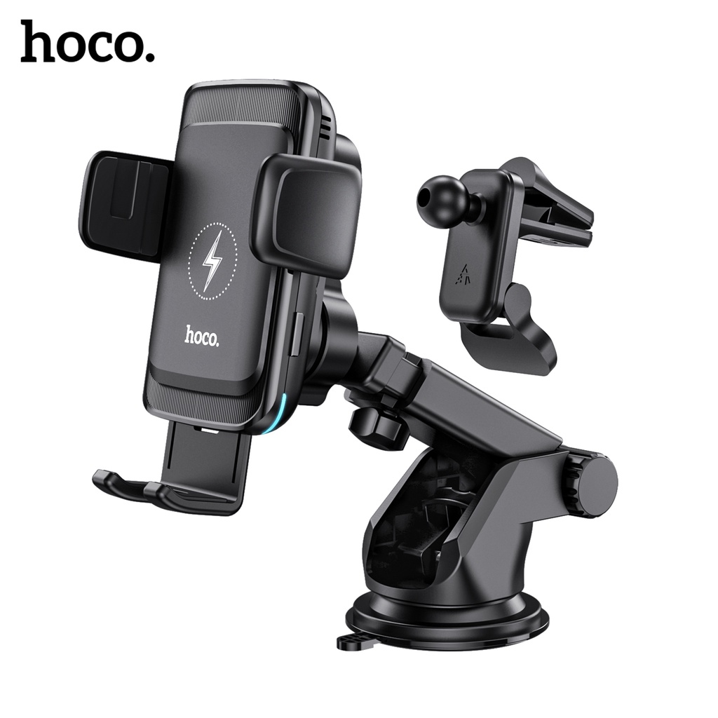 Hoco 15W Smart Alignment Wireless Charging Car Phone Holder For iPhone ...