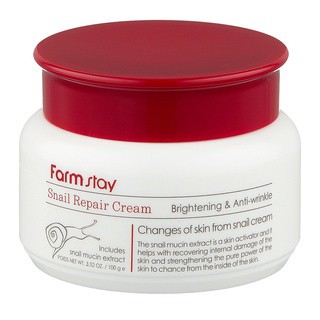 farmstay snail หอยทาก repair cream ครีม 100g