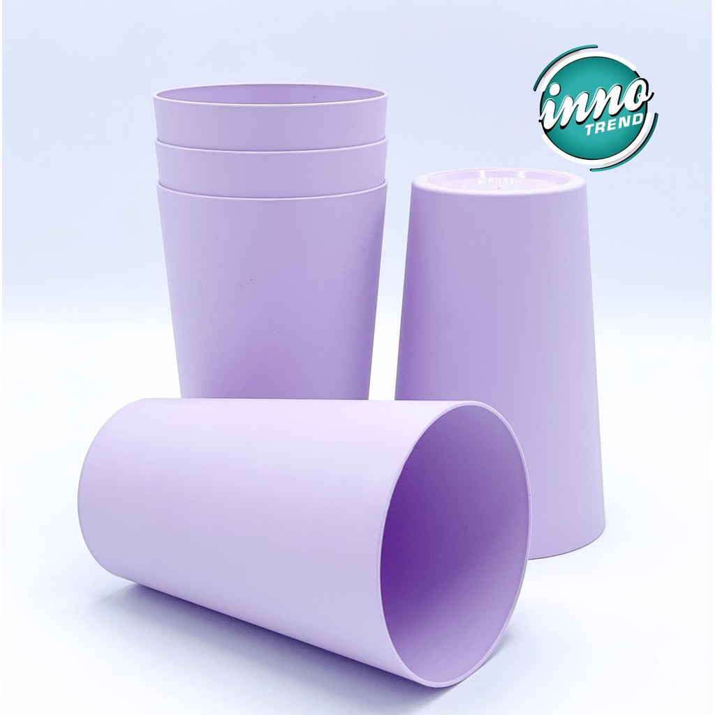 L3 แก้วน้ำดื่ม 14 oz (แพ็ค 5 ใบ) แก้วน้ำพลาสติกหลากสี - รูปที่ 2