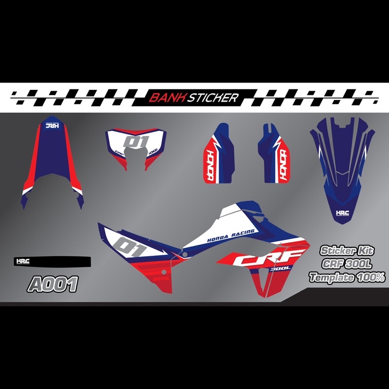 สติ๊กเกอร์CRF300L Honda Vs.2