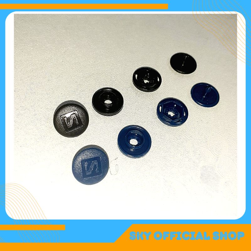 6 ชุด ORIGINAL Snap Buttons Snap Buttons Snap Buttons สต็อกเสื้อผ้า Salomon