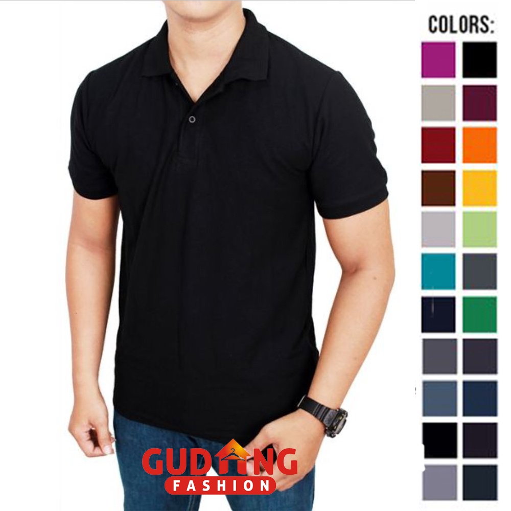 เสื้อยืดคอปกธรรมดาสําหรับผู้ชาย - PLS (COMB)