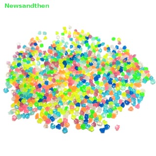 Newsandthen 300 ชิ้น ตกแต่งสวน หินเรืองแสงในที่มืด กรวดกรวด หินกรวด ตกแต่งตู้ปลา กลางแจ้ง ดี