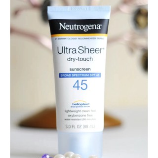 (พร้อมส่ง) นำเข้าจากอเมริกา ของแท้ 100% ครีมกันแดด Neutrogena, Ultra Sheer Dry-Touch Sunscreen, SPF 45 (88 ml)