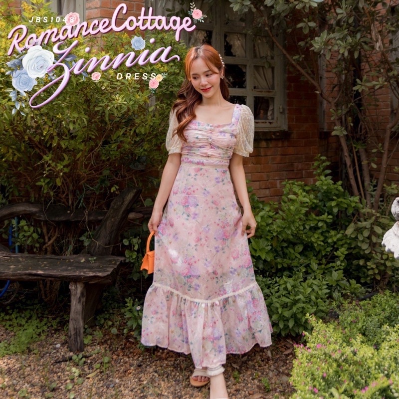 Joobs.studio ส่งต่อของใหม่ Romance Cottage Zinnia Dress