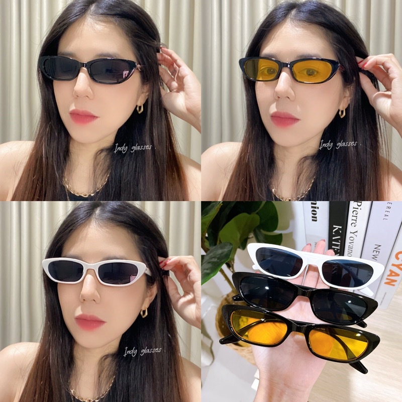 มีส่งด่วน 🇹🇭 แว่นแฟชั่น 🕶️ งานวินเทจ 🕶️ คละแบบ แว่นกันแดด พร้อมส่ง มีเก็บเงินปลายทาง