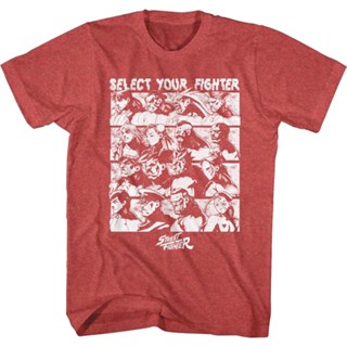 Select Your Fighter Street Fighter T-Shirt เสื้อยืด เสื้อยืดเข้ารูป เสื้อเบลาส์