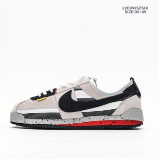 Union x  Nike Cortez   Nike Cortez 「 รองเท้าวิ่งสง่าเป็นต้นฉบับรับประกันคุณภาพ2022003