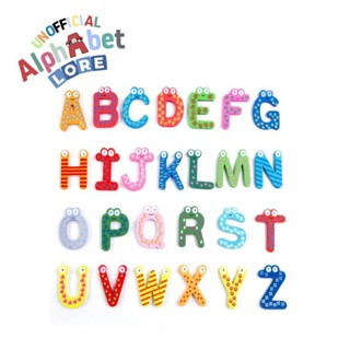 Hot Alphabet Lore 26 English Letters Refrigerator Magnet Early Education Supplies Kids Baby Education toy