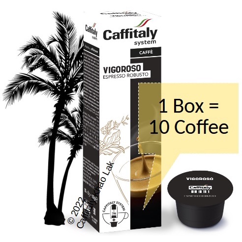 Vigoroso Caffitaly Espresso Robusto:10 Capsules Ecaffe แคปซูลกาแฟ