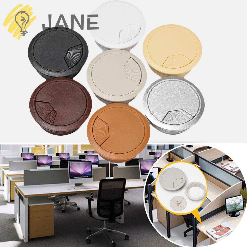 JANE ฝาปิดรูสายไฟโต๊ะทำงาน 60/80 มม. หลากสี สำหรับสำนักงาน