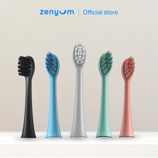 Zenyum หัวแปรง รีฟิล แพ็ก 3 ชิ้น (คละสีไม่ได้ แปรงไฟฟ้า จัดฟันใสใช้ได้ ขนแปรงนุ่ม Dupont sonic electric toothbrush)