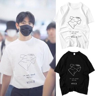 GOT7 เสื้อผ้าอุปกรณ์ต่อพ่วง Park Jinrong เดียวกันเสื้อยืดผู้ชายและผู้หญิงเยาวชนคอกลมแขนสั้นเสื้อฐานด้านบนฤดูร้อน เสื้อยื