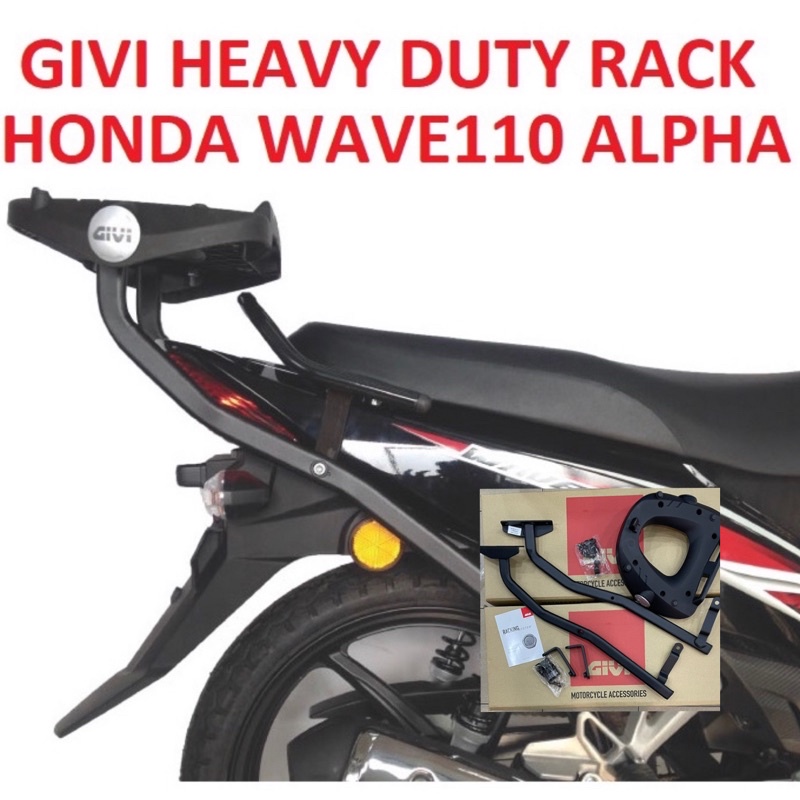 GIVI HONDA WAVE 110 ALPHA HEAVY DUTY ADVANVE TOP BOX RACK (HRV)