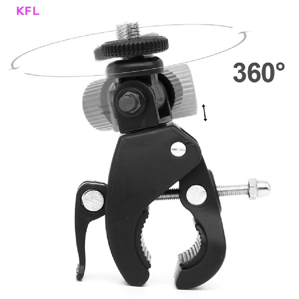 (KFL) ขายดี อะแดปเตอร์เมาท์ขาตั้งกล้อง สามขา ติดแฮนด์รถมอเตอร์ไซค์ สําหรับ DJI Action 2 GoPro Hero 10 9 8 7 Insta360 One R X X2