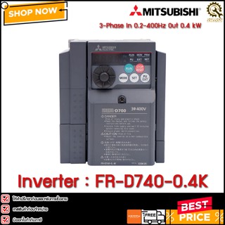 Inverter Mitsubishi Model : FR-D740-0.4K