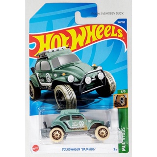 66HW โมเดลรถรถฮอทวีลขนาดเล็ก Hotwheels / Hot wheels 🔆 VOLKSWAGEN BAJA BUG green-cream Mud Stods 5/5 แพ็ค&amp;การ์ดสวย ใหม่