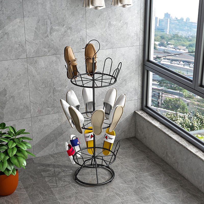 3 Tier Shoe Tree Organizer Rack Simple Shoe Drying Rack Floor Type Shoe