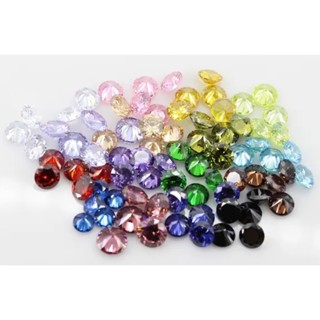 CZ 1.00mm, 1.25mm, 1.50mm, 1.75mm แพ็ค 1000เม็ด(ราคาส่ง) ,ทรงกลม. CZ Diamond Round 1.00mm. Pack 1000pcs. Wholesale price