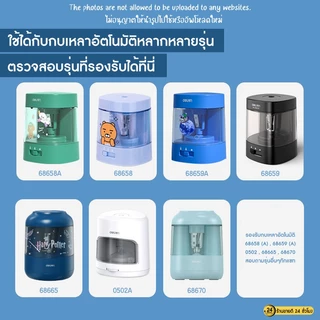 รีฟิวกบเหลาดินสออัตโนมัติ (ใบมีดกบ 68669) ใบมีดรีฟิว อะไหล่สำรองกบเหลาดินสออัตโนมัติ ใบมีดกบเหลาดินสอไฟฟ้า Deli