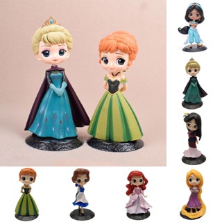 ฟิกเกอร์เจ้าหญิงดิสนีย์ Anna Elsa Ariel Rapunzel ของเล่น ของขวัญ สําหรับเด็กผู้หญิง