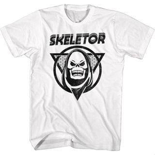 Vintage Skeletor Masters of the Universe T-Shirt เสื้อทหาร เสื้อตราหานคู่