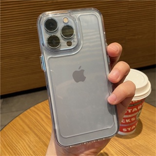 สต๊อคไทย พร้อมส่ง #เคสไอโฟน ขอบกล้องยกสูงกว่าเลนส์ ปุมกดง่าย ใช้สำหรับ iphone 7-14promax 🧸 เคสใสปุ่มเงิน