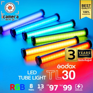 Godox LED TL30 RGB 8W 2700-6500K 2900mAh - รับประกันศูนย์ Godox Thailand 3ปี ( Stick, Tube )