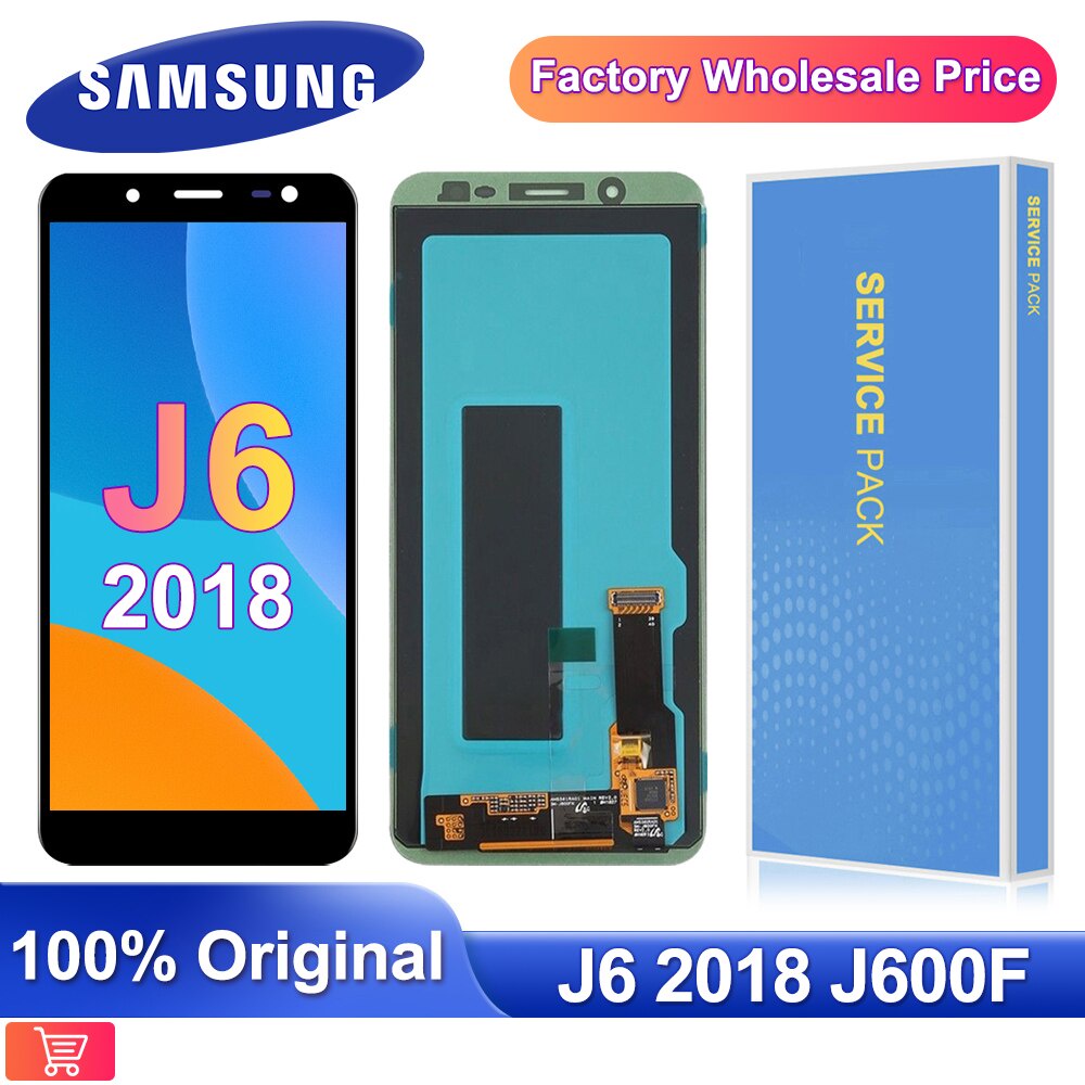 5.6 & 39; & 39; สําหรับ Samsung Galaxy J6 2018 J600 J600F J600Y จอแสดงผล LCD หน้าจอสัมผัสสําหรับ SM-