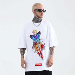 Dragon Ball Anime T-Shirt for Men Son gohan Inspired Cotton Loose Clothing Oversized Tee Shirtsเสื้อยืด