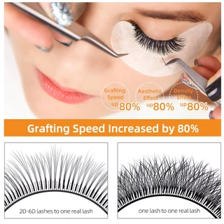 Yelix 0.07 B/C/C+/D Camellia Volume Eyelash Extension ผสมความยาวในหนึ่งแถว Lash พรีเมี่ยมนุ่มขนตาแสงธรรมชาติ Premade แฟน Lashes