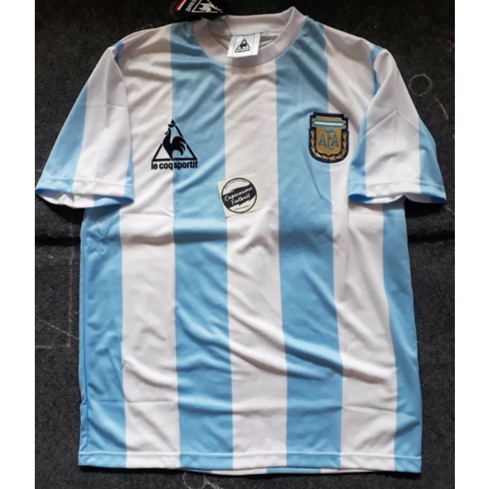 เสื้อกีฬาแขนสั้น ลายทีมอาร์เจนตินา เรโทร 1986 86 1987 1988 88 1990 90 Maradona