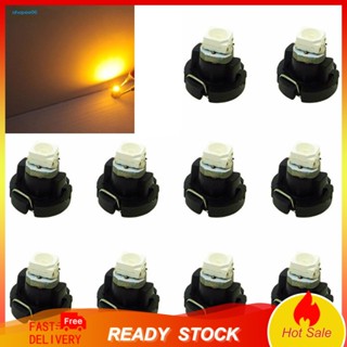 Setn เกจแดชบอร์ดรถยนต์ LED 12V T3 3528 SMD 10 ชิ้น