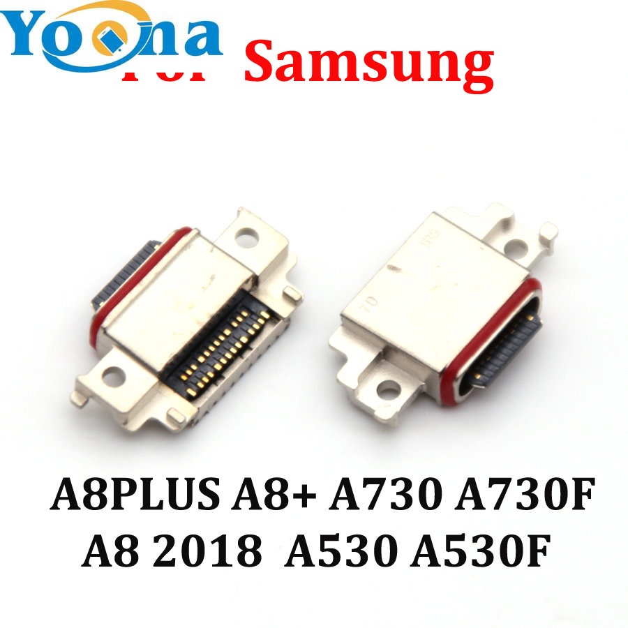 10pcs Charger พอร์ตสําหรับ Samsung Galaxy A8 PLUS 2018/A8 + A730 A730F A530 A530F /A8 2018 /A530DS T